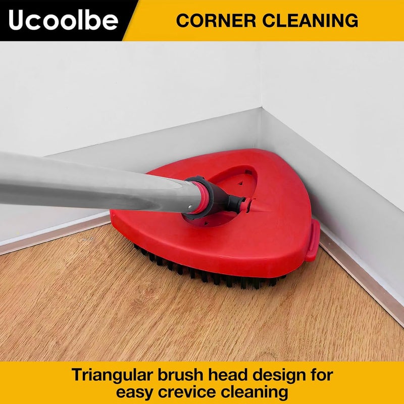 Ucoolbe Spin Mop Scrub Brush for O-Cedar EasyWring 1 Tank System, Scrubber Brush Replacement Head with Stiff Bristle, Great for Bathroom, Kitchen, Pool, Glass and Tile Walls, No Include Mop Handle and Base - Image 5